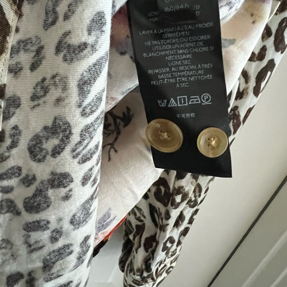 Pilcro Anthropologie Womens Tunic Top Shirt Relaxed Leopard Floral. EUC. Size XS - Picture 8 of 11